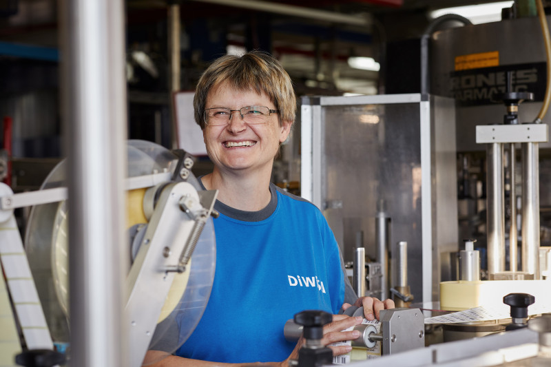 Irma Widmer, Mitarbeiterin Abfüllerei